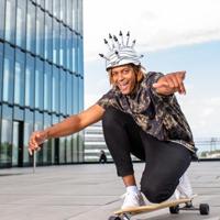 Melon helm urban active scribble xl-2xl - thumbnail