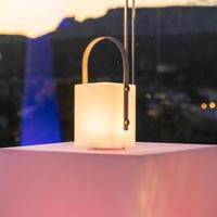 Bureaulamp Lumisky Tiky 10 x 10 x 25 cm Wit Bruin Bamboe Plastic - thumbnail