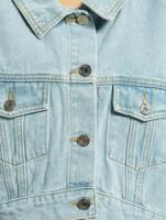 Missguided / Spijkerjasjes Drop Hem Oversized in blauw - thumbnail