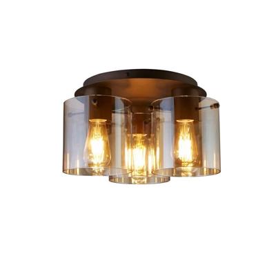 Searchlight Plafondlamp 3-lichtsSweden mocha bruin - 88911-3MO