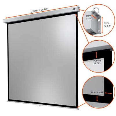 Celexon 1090777 Rolprojectiescherm 200 x 200 cm Beeldverhouding: 1:1