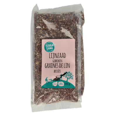 TerraSana Lijnzaad gebroken bio 200 Gram
