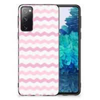 Samsung Galaxy S20 Bumper Case Waves Roze - thumbnail