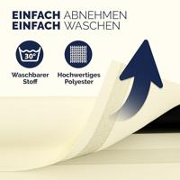 Monzana Kamerscherm - 180cm - x - 163cm - Creme - thumbnail