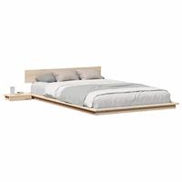 Bedframe Bruin 120 x 190 cm Hout - thumbnail