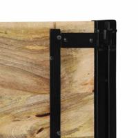 Hoofdeinde 140 cm massief hout mango en ijzer - thumbnail