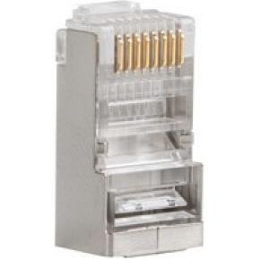 Lanberg PLS-5000 kabel-connector RJ-45 Roestvrijstaal, Transparant