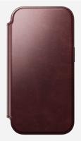 Nomad Horween lederen folio iPhone 17 Pro - Burgundy - thumbnail