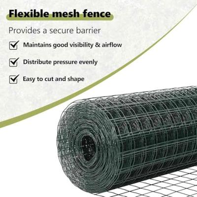 VidaXL Hek met paal groen 0,4 x 25 m staal en pvc