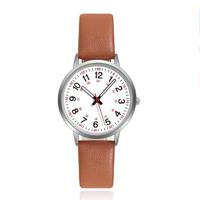 Elegant horloge met cognac band en klassiek design - thumbnail