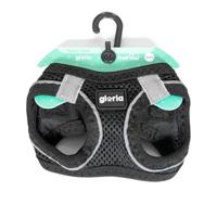 Hondentuigje Gloria Air Mesh Trek Star Verstelbaar Zwart Maat XXXS (18-20 cm) - thumbnail