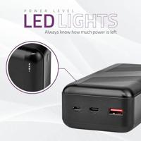 Nedis Powerbank | 32000 mAh | 2.4 / 3.0 / 3.25 A | Outputs: 2 | Output: 1x USB-A / 1x USB-C™ | Inputs: 1x Micro USB / 1x USB-C™ | PD3.0 45W / PD3.0 - thumbnail