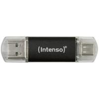 Intenso Twist Line USB-stick 128 GB Antraciet 3539491 USB-A, USB-C, USB-A 3.1 Gen 1 - thumbnail