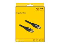 Delock 80622 DisplayPort-kabel DisplayPort Aansluitkabel DisplayPort-stekker 3 m Zwart 8K UHD, Vergulde steekcontacten, Afgeschermd (drievoudig) - thumbnail
