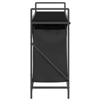 Wasmand 3 vakken met plank zwart eikenkleurig - thumbnail