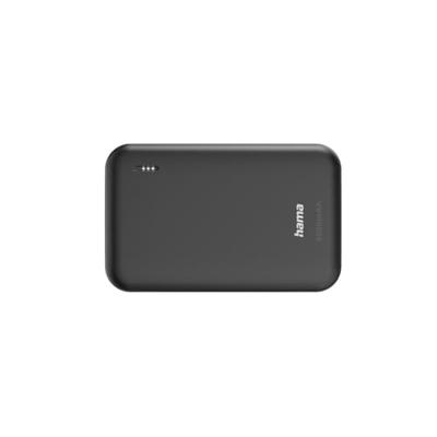 Hama Pocket 5 Power Pack 5000 mAh Outputs: 2x USB-A7 Powerbank Grijs - thumbnail