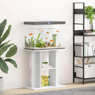 VidaXL Aquariumstandaard 60x30x60 cm bewerkt hout wit
