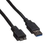 ROLINE USB 3.2 Gen 1 kabel, type, A M - Micro B M, zwart, 0,8 m - thumbnail