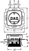 ABB 2CKA002013A5291 Apparaatinzetstuk IP20 Wit, Zuiver wit (RAL 9010) - thumbnail
