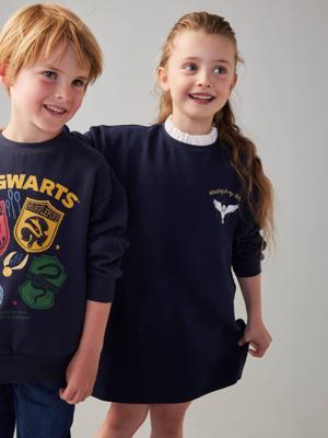 Preppy sweaterjurk met Hedwig-motief Harry Potter® marineblauw Preppy sweaterjurk met Hedwig-motief Harry Potter® marineblauw