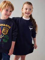 Preppy sweaterjurk met Hedwig-motief Harry Potter® marineblauw - thumbnail