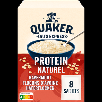 Quaker Oats Express Havermout Proteine Naturel 302 gr bij Jumbo