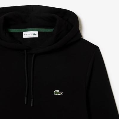Lacoste Hooded Trainingspak Heren Zwart - Maat XS - Kleur: Zwart | Soccerfanshop