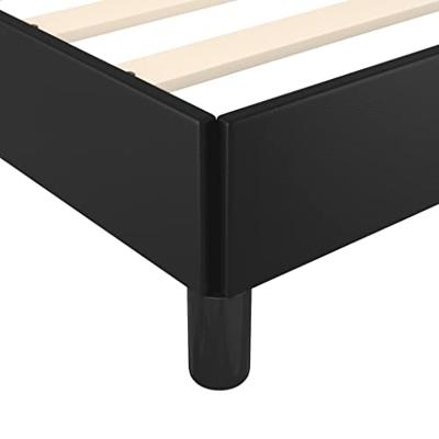 Bedframe kunstleer zwart 120x200 cm