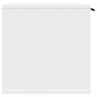 Kattenbakkast 60x40x40 cm bewerkt hout wit - thumbnail