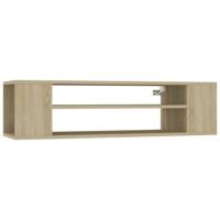 VidaXL Tv-hangmeubel 100x30x26,5 cm bewerkt hout sonoma eikenkleurig - thumbnail