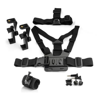 MOJOGEAR A03 Hoofd-, Borst- & Polsband Kit - voor GoPro & smartphone
