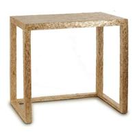 Tafel Gang Beige Wit Gouden Parelmoer spaanderplaat 30,5 x 78 x 90,5 cm - thumbnail