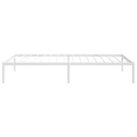 Bedframe metaal wit 100x190 cm - thumbnail