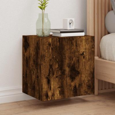 Tv-wandmeubel 40,5x30x40 cm bewerkt hout gerookt eikenkleurig Tv-wandmeubel 40,5x30x40 cm bewerkt hout gerookt eikenkleurig