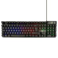 Toetsenbord Ewent PL3319 Zwart Qwerty Spaans - thumbnail
