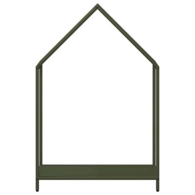 Brandhoutrek 60x25x90 cm koudgewalst staal olijfgroen