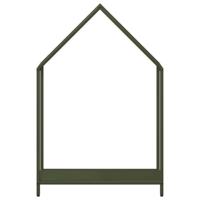 Brandhoutrek 60x25x90 cm koudgewalst staal olijfgroen - thumbnail