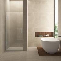 Nisdeur BWS Miley 80x200 cm 8 mm Nano Helder Glas Chroom - thumbnail