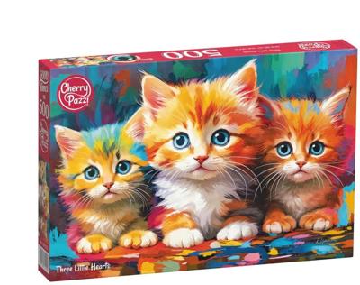 Three Little Hearts Puzzel 500 Stukjes Three Little Hearts Puzzel 500 Stukjes