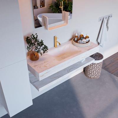 MONDIAZ ALAN-DLUX 120cm planchet Ostra. Vrijhangende wastafel CLOUD midden 1 kraangat, kleur Ostra. MONDIAZ ALAN-DLUX 120cm planchet Ostra. Vrijhangende wastafel CLOUD midden 1 kraangat, kleur Ostra.