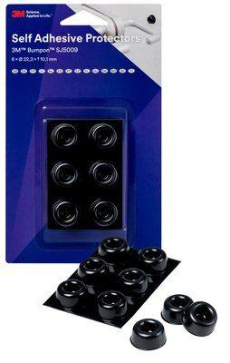 3M SJ 5009 MPBB Apparaatvoet Zelfklevend, Rond Zwart (Ø x h) 22.3 mm x 10.1 mm 6 stuk(s)