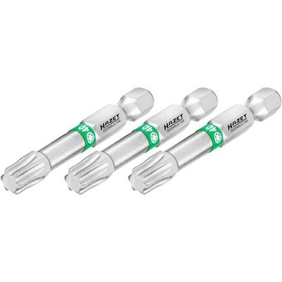 HAZET Bit 2223NSLG-T40/3 · 1/4 inch (6,3 mm) zeskant massief · Binnen-TORX®-profiel · 3-delig · SW T40