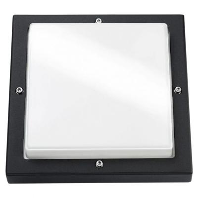 SG lighting LED Bassi 10W 3000K LED zwart vierkant schemerschakelaar 614188