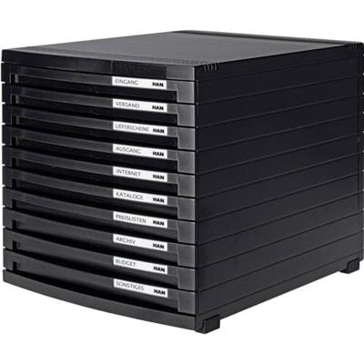 HAN CONTUR 1510-13 Ladebox Zwart DIN A4, DIN B4, DIN C4 Aantal lades: 10 HAN CONTUR 1510-13 Ladebox Zwart DIN A4, DIN B4, DIN C4 Aantal lades: 10