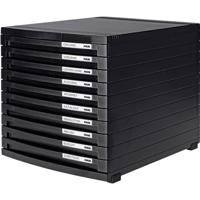 HAN CONTUR 1510-13 Ladebox Zwart DIN A4, DIN B4, DIN C4 Aantal lades: 10 - thumbnail