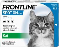 Frontline spot-on anti-vlooienmiddel voor de kat 3 pipetten - thumbnail