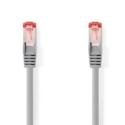 Nedis CAT6 Netwerkkabel | RJ45 Male | RJ45 Male | S/FTP | 7.50 m | Rond | LSZH | Grijs | Label - CCGL85221GY75