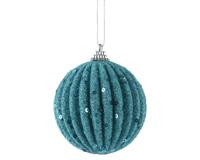 Kerstbal foam d8cm blauw Decoris - Decoris - thumbnail