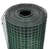 Kippengaas 25x1 m gegalvaniseerd staal met PVC-coating groen - thumbnail