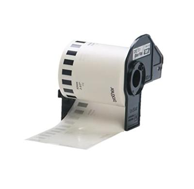 Brother DK-22113 Rol met etiketten 62 mm x 15.24 m Folie Transparant 1 stuk(s) Permanent hechtend DK22113 Universele etiketten